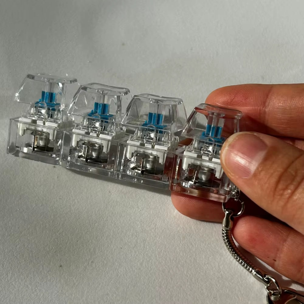 Relaxing 3/4/9 Keys Finger Keyboard Keycap Stress Relief Decompression Toy Gadget Key Button Fidget Keychain Adult