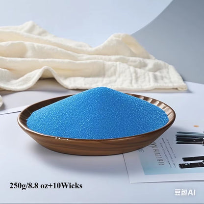 Homemade Candle Sand Home Decoration Colorful Sand Wax Wedding Halloween Christmas Party DIY Large Ice Wax Candle Material